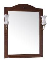 Зеркало с полкой 61x90 см Asb-Woodline Салерно 9690 орех темный Зеркало с полкой 61x90 см Asb-Woodline Салерно 9690 орех темный