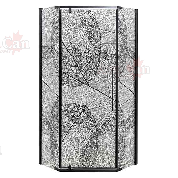 Душевой уголок AvaCan 90x195x90 PB90 профиль черный