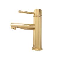 Смеситель для раковины с донным клапаном Webert Rimini RI830102010 золото глянцевый