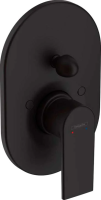 Смеситель для ванны с душем Hansgrohe Vernis Shape 71458670 черный Смеситель для ванны с душем Hansgrohe Vernis Shape 71458670 черный