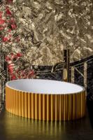 Раковина Boheme Vallessi Avantgarde 50 см 878-G накладная золото