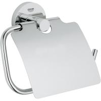 Держатель туалетной бумаги с крышкой  Grohe Essentials 40367001 хром Держатель туалетной бумаги с крышкой  Grohe Essentials 40367001 хром