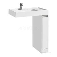 Тумба под раковину Aquaton Лондри 20 см 1A236101LH010 напольная белая