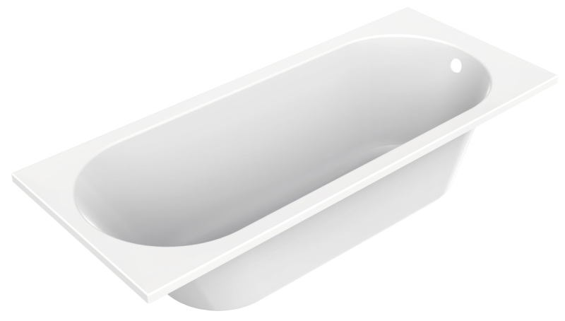 Ванна акриловая SMARTFLOW OBERON SOLO 170x70 SMF1877-1.7 с каркасом