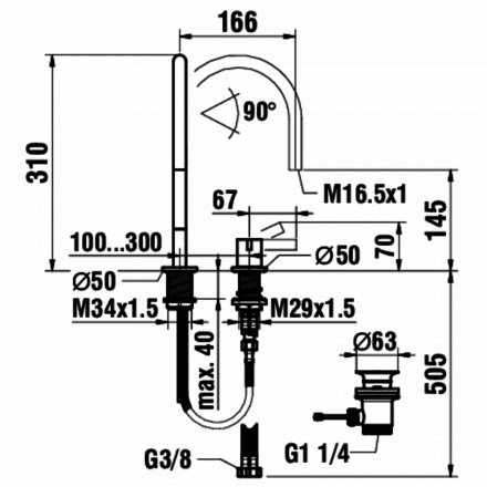 Смеситель для раковины Laufen KARTell by Laufen 3.1133.2.004.221.1 Смеситель для раковины Laufen KARTell by Laufen 3.1133.2.004.221.1