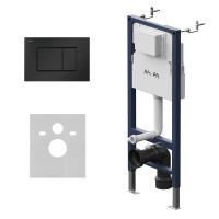 Система инсталляции AM.PM PrimeFit I012709.0238 для унитазов с черной кнопкой смыва и шумоизоляцией