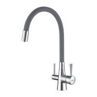 Смеситель для кухни Lemark Comfort LM3075C-Gray с подключением к фильтру с питьевой водой Смеситель для кухни Lemark Comfort LM3075C-Gray с подключением к фильтру с питьевой водой