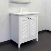 Тумба с раковиной Comforty Классик 70 см 00-00013804 напольная белая