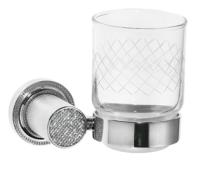 Стакан для ванной Boheme Royal Cristal 10924-CR-B хром глянцевый