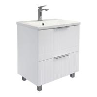 Тумба с раковиной Comforty Лима 60 см 00-00019173 напольная белая