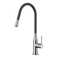 Смеситель для кухни Omoikiri Yatomi 4994247 нержавеющая сталь/черный