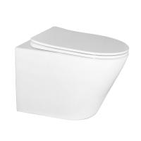 Унитаз Azario Teramo AZ-0053 SP подвесной безободковый с микролифтом