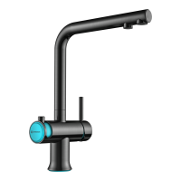 Смеситель для кухни Omoikiri Hotaru 4994029 вороненая сталь/голубой