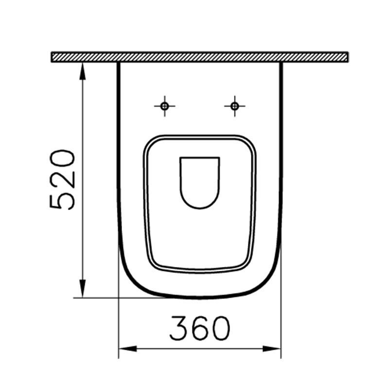 Подвесной унитаз Vitra S20 5507B003-0101 Подвесной унитаз Vitra S20 5507B003-0101