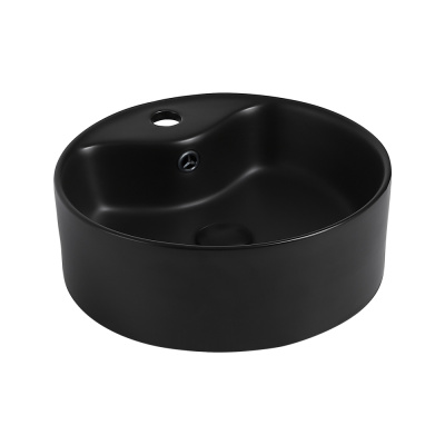 Раковина накладная Abber Bequem 40 см AC2104MB черная матовая