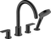 Смеситель на борт ванны Hansgrohe Vernis Shape 71459670 черный Смеситель на борт ванны Hansgrohe Vernis Shape 71459670 черный