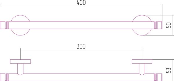 Держатель полотенец СУНЕРЖА КАНЬОН одинарный 400 мм 400 03-3001-0400 Золото Держатель полотенец СУНЕРЖА КАНЬОН одинарный 400 мм 400 03-3001-0400 Золото