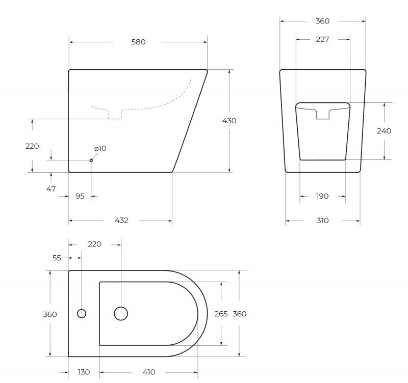 Напольное  BelBagno FLAY-R BB1003B Напольное  BelBagno FLAY-R BB1003B