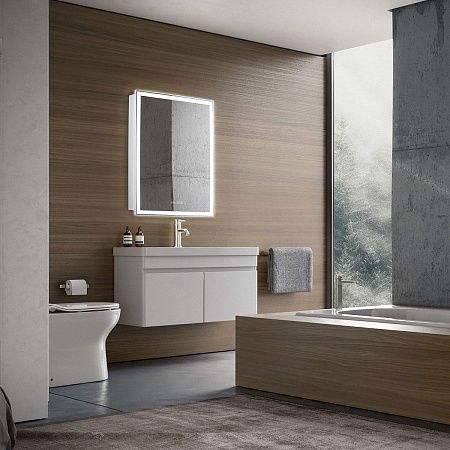 Зеркало-шкаф Silver Mirrors Киото 50 с часами и сменой цвета LED-00002356 Зеркало-шкаф Silver Mirrors Киото 50 с часами и сменой цвета LED-00002356