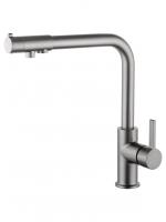 Смеситель для кухонной мойки с подключением фильтра Wonzon & Woghand WW-88458008-BGM темный графит брашированный