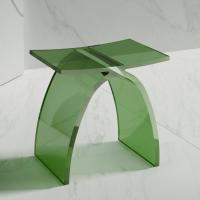 Стульчик для ванной прозрачный 43x23,5x43 см ABBER Kristall At1739emerald зеленый Стульчик для ванной прозрачный 43x23,5x43 см ABBER Kristall At1739emerald зеленый