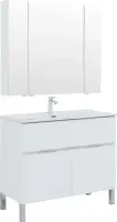 Мебель для ванной Aquanet Алвита New 100 напольная белая