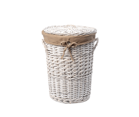 Корзина для белья WasserKRAFT Aller WB-106-S белая