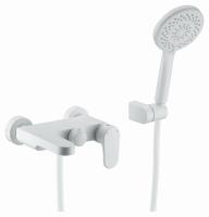 Смеситель для ванны Boheme Spectre 453-MW с душевой лейкой белый