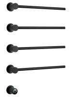 Полотенцесушитель электрический Wonzon & Woghand Hamburg WW-AL314-MB встраиваемый черный матовый