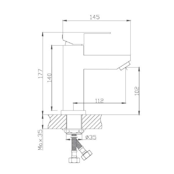Смеситель для раковины Haiba HB10801 Смеситель для раковины Haiba HB10801