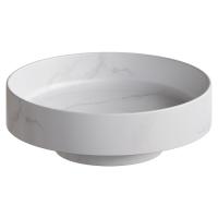 Раковина Boheme Sole 40 см 801-CLCT накладная белый мрамор