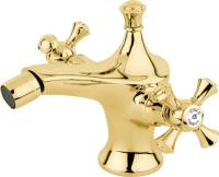 Смеситель с донным клапаном Caprigo Monarch 41-030-oro для биде золото глянцевое
