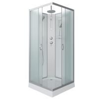 Душевая кабина с полкой 90x90 Niagara Classic NG-1101-14BKT низкий поддон стекло матовое Душевая кабина с полкой 90x90 Niagara Classic NG-1101-14BKT низкий поддон стекло матовое