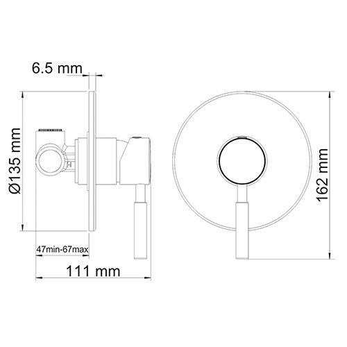 Смеситель для душа WasserKRAFT Main 4151 Смеситель для душа WasserKRAFT Main 4151