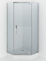 Душевое ограждение пятиугольное 100x100x200 ALEX BAITLER AB215-100 Душевое ограждение пятиугольное 100x100x200 ALEX BAITLER AB215-100