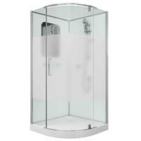Душевая кабина без крыши 100x100 GROSSMAN Classic GR170 стекло матовое профиль хром Душевая кабина без крыши 100x100 GROSSMAN Classic GR170 стекло матовое профиль хром