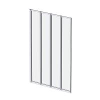 Стеклянная шторка для ванны AM.PM Like 100x140 W80BS-100-140CT профиль хром