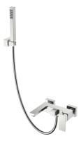 Смеситель для ванны с душем Boheme Qubic 473-NB Brushed Nickel Смеситель для ванны с душем Boheme Qubic 473-NB Brushed Nickel