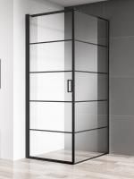 Душевой уголок 195х80 см AQUAme AQM5215-LH-8 черный прозрачный Душевой уголок 195х80 см AQUAme AQM5215-LH-8 черный прозрачный
