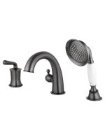 Смеситель на борт ванны Wonzon & Woghand Steam WW-88659008-BGM темный графит брашированный