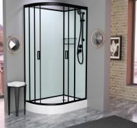 Душевая кабина Frank F418R М Black без крыши матовое стекло Размер:100*80*220см 20053 Душевая кабина Frank F418R М Black без крыши матовое стекло Размер:100*80*220см 20053