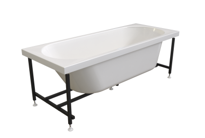 Ванна акриловая Radomir Виктория Лайт 165x70 2-01-0-0-1-272Р белая пристенная с каркасом