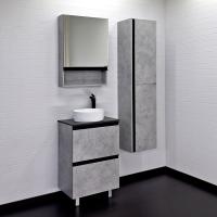 Тумба с раковиной Comforty Эдинбург 60 см 00-00004767 напольная бетон светлый