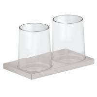 Держатель на два стакана 18,2x10,5 KEUCO Edition 11 11151059000 Прозрачный Держатель на два стакана 18,2x10,5 KEUCO Edition 11 11151059000 Прозрачный