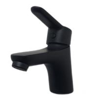 Смеситель для раковины с донным клапаном Webert Sax Evolution SE830102560 черный матовый