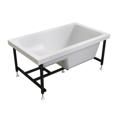 Ванна акриловая Radomir Джоанна 120x70 2-01-0-0-1-253Р белая пристенная с каркасом