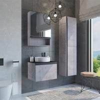 Тумба с раковиной Comforty Эдинбург 60 см 00-00002782 подвесная бетон светлый