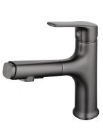 Смеситель для раковины с гигиеническим душем Wonzon & Woghand WW-AE4151-BGG темный графит брашированный