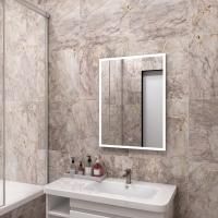 Зеркало с подсветкой и сенсорным выключателем Континент Frame White 60x80 Зеркало с подсветкой и сенсорным выключателем Континент Frame White 60x80