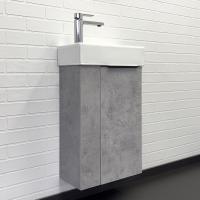 Тумба с раковиной Comforty Асти 40 см 00-00013669 подвесная бетон светлый